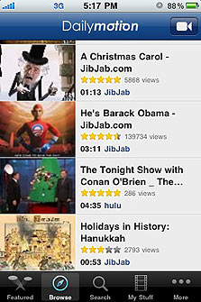 יישום Dailymotion יישום Dailymotion