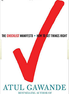 הספר "The Checklist Manifesto" הספר "The Checklist Manifesto"