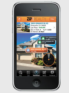 אפליקציית ZipRealty. קבלת מידע על נכסים במציאות רבודה אפליקציית ZipRealty. קבלת מידע על נכסים במציאות רבודה