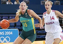 ג'קסון לורן nנבחרת אוסטרליה בכדורסל נשים בפעולה