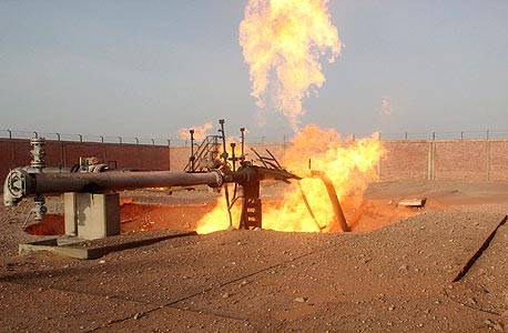 פיצוץ צינור הגז במצרים, צילום: רויטרס