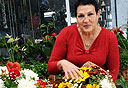 טרז אלוש בעלת חנות פרחים, צילום: אביהו שפירא
