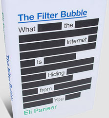 עטיפת הספר "The Filter Bubble: What the Internet is Hiding From You" עטיפת הספר "The Filter Bubble: What the Internet is Hiding From You"