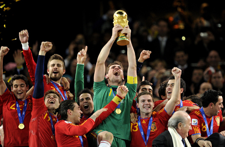 נבחרת ספרד חוגגת אליפות עולם. בדיקות מקיפות, צילום: איי אף פי