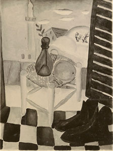 עבודה שנעלמה. "טבע דומם עם נעליים", 1924 בקירוב עבודה שנעלמה. "טבע דומם עם נעליים", 1924 בקירוב