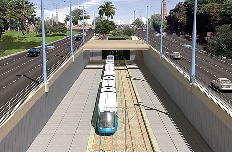 הדמיה של הרכבת הקלה בתל אביב הדמיה של הרכבת הקלה בתל אביב