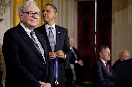 ברק אובמה ווורן באפט, צילום: בלומברג 
