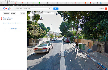 רחוב ברמת אביב, צילום מסך: Google