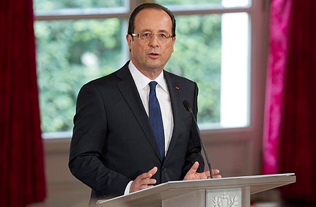נשיא צרפת, פרנסואה הולנד, צילום: אי פי אי