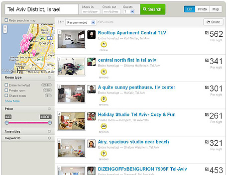 אתר Airbnb אתר Airbnb