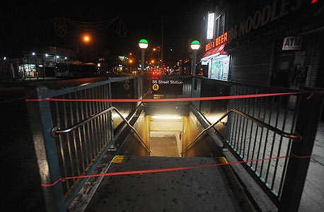 סאבווי סגור במנהטן, ניו יורק עקב ההוריקן "סנדי", צילום: אם סי טי