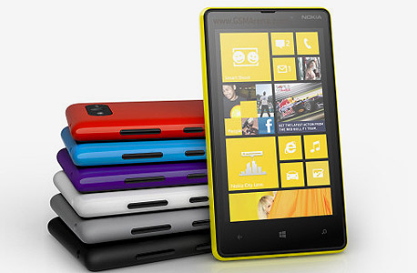 אחוז זניח משוק הסלולר. מכשיר ווינדוס פון 8 של נוקיה, Lumia 820