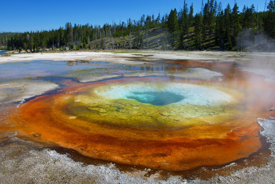 The Beauty Pool of Yellowstone National Park. 