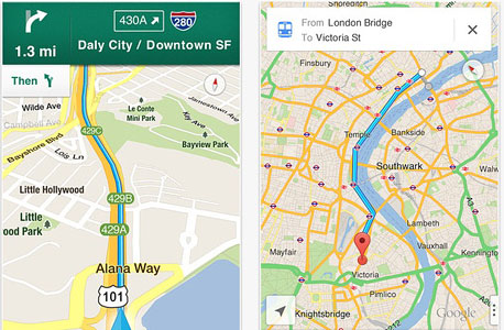 גוגל iOS אייפון ניווט מפות 