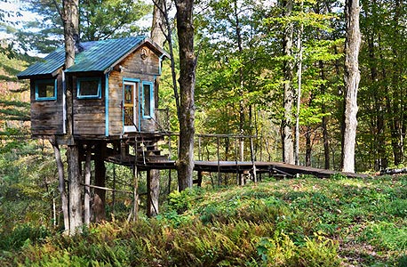 forest tree house, ורמונט ארה"ב. 150 דולר ללילה forest tree house, ורמונט ארה"ב. 150 דולר ללילה