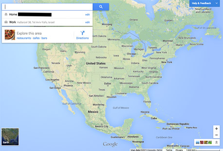 גוגל מפות Maps מיפוי ניווט 