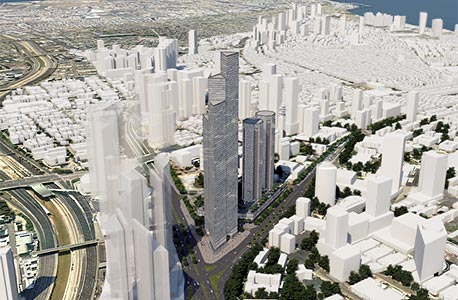 הדמיית מתחם קרן הקריה בתל אביב הדמיית מתחם קרן הקריה בתל אביב