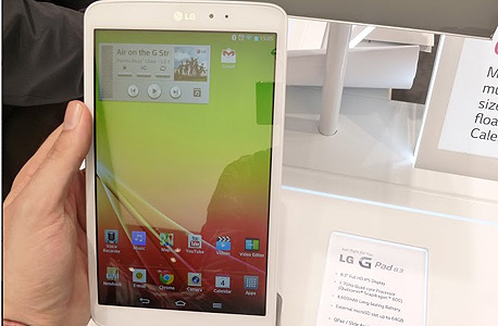 IFA 2013: הצצה ראשונה ל-G Pad 8.3, הטאבלט של LG