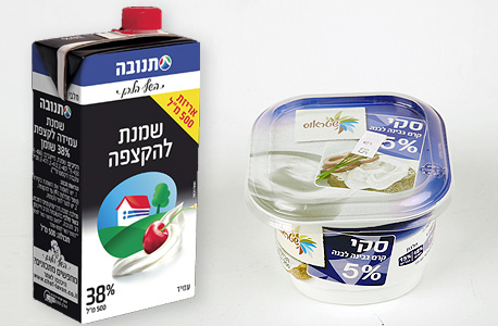 גבינת לבנה ושמנת מתוקה. הוכנסו לפיקוח גבינת לבנה ושמנת מתוקה. הוכנסו לפיקוח
