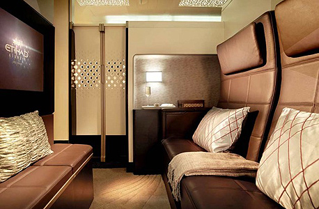 חברת תעופה אתיחאד מחלקה ראשונה סוויטה, צילום: אתיחאד