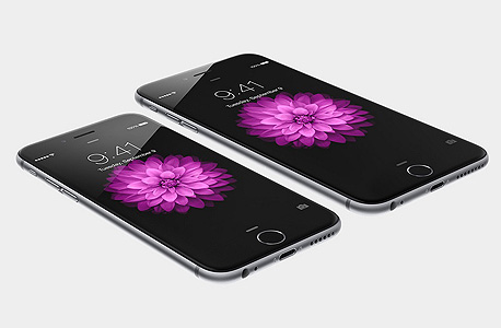 האייפון 6 והאייפון 6 פלוס (מימין), צילום: apple.com