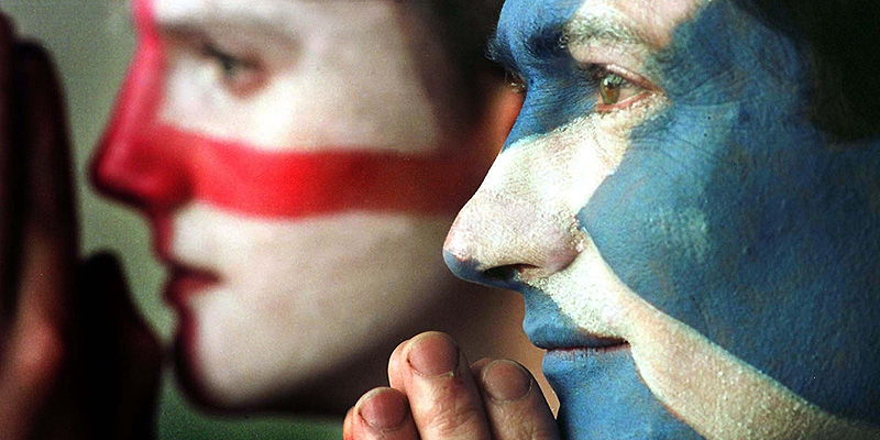 אוהדי נבחרות סקוטלנד ואנגליה