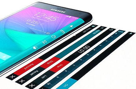 מסך הצד של הנוט Edge, עם תצוגות ההתראות השונות שלו מסך הצד של הנוט Edge, עם תצוגות ההתראות השונות שלו
