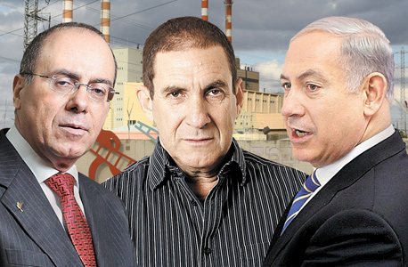 בנימין נתניהו יו"ר חברת החשמל יפתח רון טל וסילבן שלום בנימין נתניהו יו"ר חברת החשמל יפתח רון טל וסילבן שלום