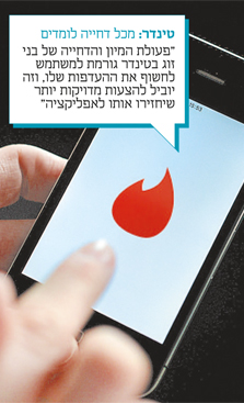 מסך הכניסה לאפליקציה טינדר מסך הכניסה לאפליקציה טינדר