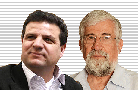 עמרם מצנע (מימין) ואיימן עודה עמרם מצנע (מימין) ואיימן עודה