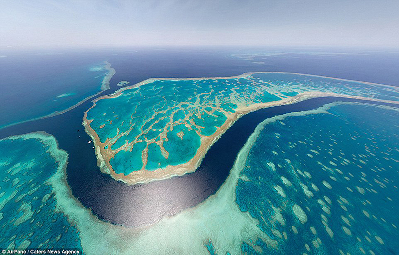  שונית האלמוגים גרייט ברייר, אוסטרליה, צילום: AirPano