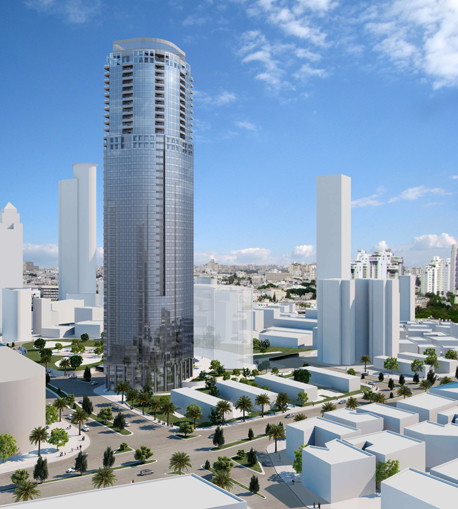 הדמיית מגדל השחר בגבעתיים הדמיית מגדל השחר בגבעתיים