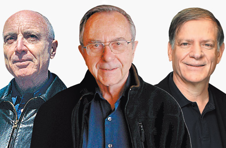 מימין: משה ינאי, שותפו של קמפל לדיליג'נט, משה ארנס ואפי ארזי שתחת ניהולם עבד מימין: משה ינאי, שותפו של קמפל לדיליג'נט, משה ארנס ואפי ארזי שתחת ניהולם עבד