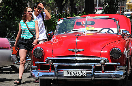 תיירים אמריקאים בהוואנה בירת קובה, צילום: איי.אף.פי