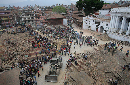 רעש אדמה ב נפאל רעידת אדמה הריסות הרס, צילום: אי פי איי