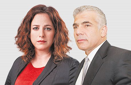 מימין: יאיר לפיד ואלונה וינוגרד מימין: יאיר לפיד ואלונה וינוגרד