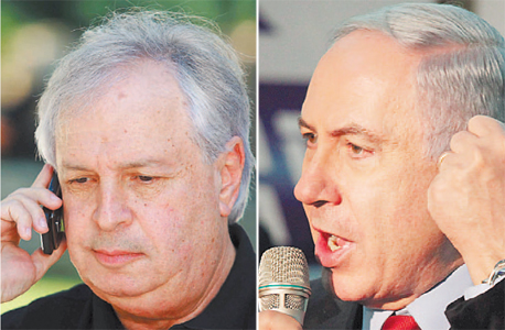 מימין: נתניהו ואלוביץ'. ראש הממשלה לא דיווח על הקשרים האישיים עם בעל השליטה בחברת התקשורת הגדולה בישראל