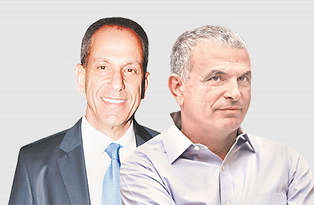 מימין משה כחלון ושמואל האוזר מימין משה כחלון ושמואל האוזר