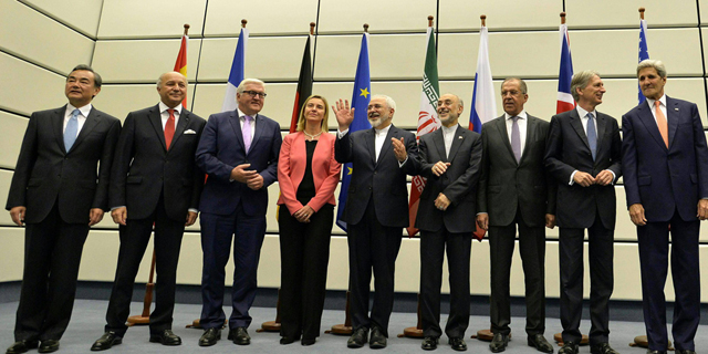 נציגי המעצמות ואיראן בהסכם הגרעין, היום, צילום: אי פי איי