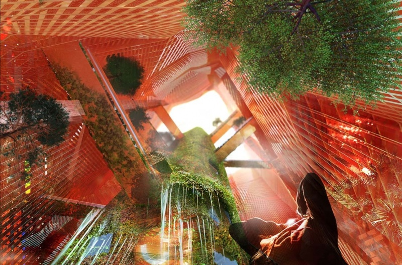 "מערכת אקולוגית ירוקה בתוך המגדל", צילום: OXO