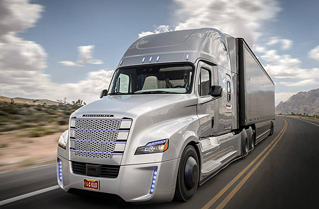A Daimler driverless truck. Photo: Daimler A.G. A Daimler driverless truck. Photo: Daimler A.G.