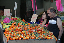 דוכן עגבניות בשוק הכרמל (ארכיון) דוכן עגבניות בשוק הכרמל (ארכיון)