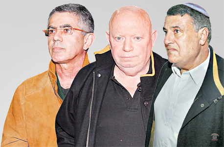 שלושה מן הבכירים שנגדם הוגשו כתבי אישום: דוד אלמקייס, יונה שוויצר ויאשה חאין שלושה מן הבכירים שנגדם הוגשו כתבי אישום: דוד אלמקייס, יונה שוויצר ויאשה חאין
