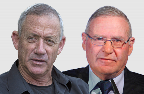 מימין עמוס ידלין ו בני גנץ, צילום: אוראל כהן, אלי אטיאס