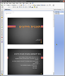 מצגת PowerPoint ש"הודפסה" לתוך OneNote מצגת PowerPoint ש"הודפסה" לתוך OneNote