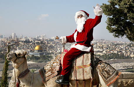 Santa Claus in Jerusalem (illustration). Photo: AFP Santa Claus in Jerusalem (illustration). Photo: AFP