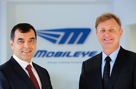 Mobileye cofounders Amnon Shashua (left) and Ziv Aviram (right)