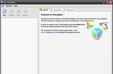 VirtualBox תחת חלונות VirtualBox תחת חלונות