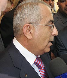 ראש הממשלה הפלשתיני, סאלם פיאד, צילום: עמיר קורץ