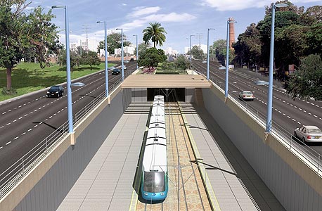 הדמיה של הרכבת הקלה בתל אביב הדמיה של הרכבת הקלה בתל אביב